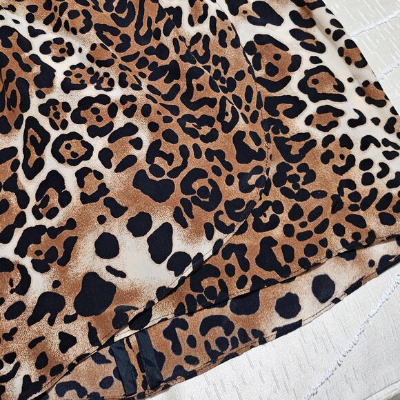NANETTE LEPORE  LUSCIOUS  100% SILK ANIMAL PRINT DRESS  SIZE 2 - Picture 9 of 14